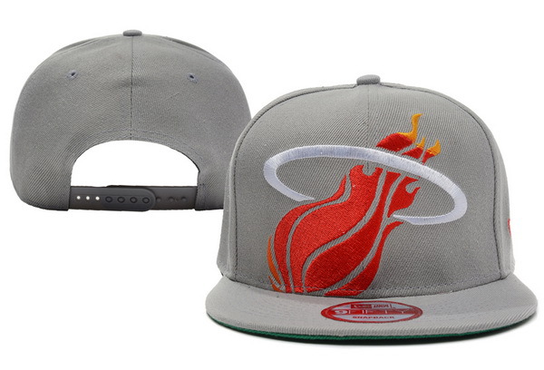 Miami Heat Grey Snapback Hat XDF 4